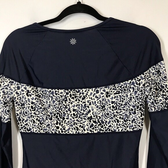 Athleta Blue 1/4 Zip Pullover Lightweight Women's Size Small Athletic Sweatshirt - Picture 5 of 9